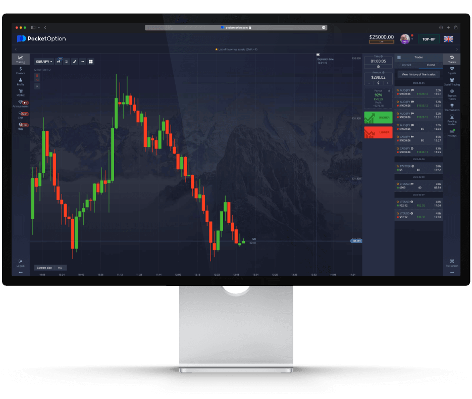 Торговая платформа Pocket Option
